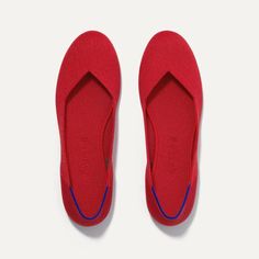 Classic And Versatile Rothy’s Flat In Scooter Red. Washable, Durable, And Flexible, Rothy’s Are Woven From A Special Material Derived From Recycled Plastic Bottles, But Feels Like Fabric. Comfortable Enough To Be Worn All Day And Night. Free Bonus: Brand New Pair Of Extra Insoles. Red Slip-on Flats With Flat Heel, Comfortable Red Closed Toe Flats, Red Slip-on Flats With Rubber Sole, Red Flats With Rubber Sole And Round Toe, Red Flats With Rubber Sole, Red Round Toe Flats With Rubber Sole, Rothys Shoes, Recycle Plastic Bottles, Day And Night