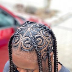 Hair Design Ideas, Twist Braids Cornrows Hairstyles, Men Braids Hairstyles Heart, Braided Men’s Style, Cornrows Into Twists, Mens Heart Braids, Trendy Braids, Cornrows With Heart Men, Cornrow Styles