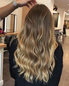 Super Long Layers #haircut Brunette Balayage, Hair Done, Dark Blonde Hair