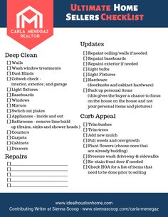 the ultimate home seller checklist