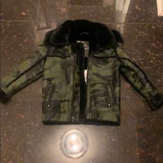 This Stylish Coat Is Shearling Style , With A Warm Lining , Sure To Make Sure Your Little Boy Is Warm And Handsome At The Same Time. It Has Never Been Worn Tags Attached. Fitted Camouflage Winter Outerwear, Fitted Camouflage Outerwear For Winter, Camouflage Coat, Jordan Craig, Stylish Coat, Kids Jordans, Kids Jacket, Make Sure, Camouflage