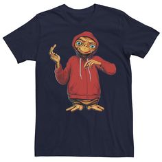 Men's E.T. Graphic Tee | Kohls Casual Hooded T-shirt With Graphic Print, Hooded T-shirt With Graphic Print For Fans, Hooded Graphic Print T-shirt For Fans, Hooded Graphic Print T-shirt For Streetwear, Casual Pre-shrunk Hooded T-shirt, Band Merch Hooded Cotton T-shirt, Hooded Cotton T-shirt With Graphic Print, Cotton Hooded T-shirt With Band Merch, Hooded Graphic Fan Apparel Top