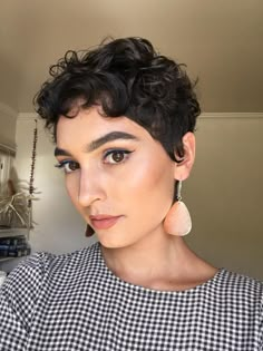 pixie curly cut short haircuts wavy haircut hairstyles curls hair styles choose board Pixie Haircut For Thick Curly Hair, Curly Pixie Hair Accessories, Short Curly Hair Long Face, 3a Pixie Cut, Curly Shaved Hair, Short Curly Haircuts Pixie, Curl Pixie Hair, 3a Short Hair, Short Pixie Cut Curly Hair