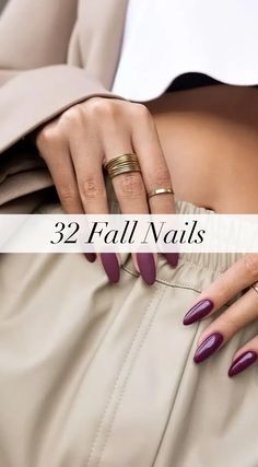 Discover 32 Fall Nails You Need to Try This Year! From chic Fall Gel Nails to Her Nails looks that will leave you obsessed, these Sophisticated Fall Nails are perfect for the season. Get inspired with Fall 24 Nails and Cute Nails For Fall that add a festive touch. Whether you're looking for Nail Inspo Thanksgiving or Classy Acrylic Nails, we’ve got the ultimate Nagel Inspo. Stay on top of the Nails Trends Fall 2024 with Classy Nail Colors Fall and Trending Nail Inspo 2024 for a flawless manic... Her Nails