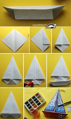 how to make an origami boat out of paper