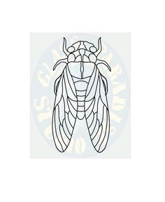 a black and white drawing of a bug on a light blue background with the words sea world