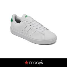 in stock Casual Green Sneakers With Embossed Logo, Tennis Sneakers, Line At, Finish Line, White Green, Adidas Women, Tennis, Pick Up, In Store