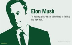 a man in a suit and tie with the quote elon musk