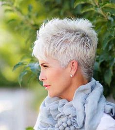 Women Pixie Cut, Short White Hair, Chic Short Haircuts, Short Hairstyles For Thick Hair, Best Short Haircuts, Short Pixie Cut