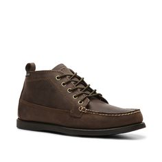 Eastland-Seneca Chukka Boot A traditional look of a camp moccasin combined with the styling of the chukka boot makes the Seneca from Eastland one great choice! Lace up this leather chukka boot with jeans or khakis for a classic look. Leather Chukka Boots, Traditional Look, Chukka Boot, Climbing Shoes, Brown Boots, Chukka Boots, Sam Edelman, Black Diamond, Classic Looks