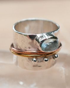 Shiny Trinkets, Interesting Jewelry, Sterling Silver Thumb Rings, The Bling Ring, Thumb Rings Silver, Meditation Rings, Silver Spinner Rings, Thumb Ring, Handcrafted Rings