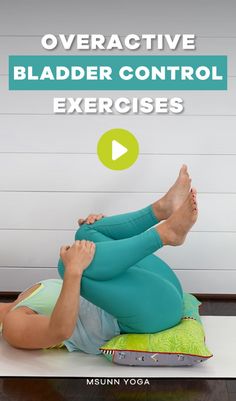 a woman is sitting on the floor with her feet up and arms behind her back