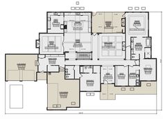 the floor plan for a house with two levels and three rooms, including an office area