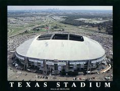 an aerial view of the texas stadium