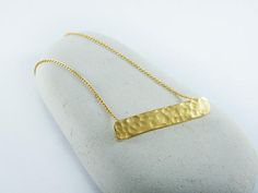 Gold dainty bar necklace Hammered bar necklace Gold Rectangle pendant Gold bar necklace Gold Minimalist Rectangular Bar Necklace, Gold Rectangular Minimalist Bar Necklace, Minimalist Gold Rectangular Bar Necklace, Yellow Gold Rectangular Bar Necklace, Minimalist Hammered Jewelry With Rectangular Pendant, Minimalist Hammered Rectangular Pendant Jewelry, Dainty Gold Bar Necklace With Rectangular Pendant, Dainty Gold Rectangular Bar Necklace, Dainty Bar Necklace