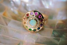 Sofia Zakia, Alien Spacecraft, Light Blue Sapphire, Pink Morganite Engagement Ring, Rose Gold Halo, Vs1 Diamond, Perpetual Motion, Princess Ring, Beacon Of Light