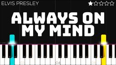 elvis presley's always on my mind cover art for the album, with an image of