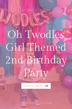 Oh Twodles Birthday Party, Twodles Birthday Party, Disney Birthday Theme, October Birthday Parties, Oh Twodles Birthday, 2nd Birthday Theme, 2nd Birthday Girl, Two Year Old Birthday