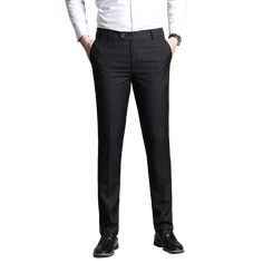 Make Men's Slim-Fit Dress Pants a staple for your professional lifestyle It is important that you dress right for all occasions. That's why these slim fit dress pants are designed to capture the style and elegance suitable for any event. Very suited for the office and easily transitions to your evening social get-togethers. Free Shipping Available! The Men's Slim-Fit Dress Pants features:- A full-length dress pants that is casual in its feel and fit with its flat front design and straight foot s Trousers Men Formal, Mens Plaid Dress Pants, Man Trousers, Trousers Mens, Casual Man, Plaid Dress Pants, Fashion Formal, Black Dress Trousers, Slim Fit Dress Pants