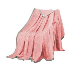 an image of a pink blanket on a white background