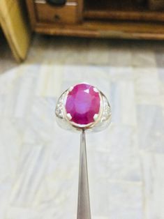 Original Ruby Ring Real Ruby Ring Afghanistan Natural Ruby | Etsy Diamond Gemstone Signet Ring, White Gold Round Ruby Gemstones, Luxury Ruby Ring With Round Stone Setting, Oval Ruby Gemstone Rings, White Gold Wedding Signet Ring With Gemstone, Round Gemstone Signet Ring For Wedding, Wedding White Gold Signet Ring With Gemstone, Ruby Signet Ring For Wedding, Ruby And Diamond Open Ring