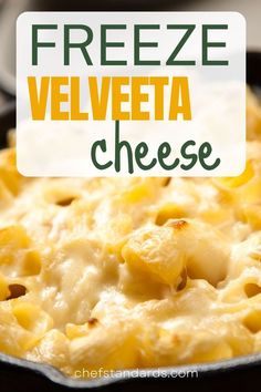 Find out the answer to the question of whether can you freeze velveeta cheese and why, after all, it isnt such a bad idea despite the changed texture. White Velveeta Recipes, Velvets Cheese Recipes, Queso Dip Velveeta, Velveeta Cheese Dip, Velveeta Queso, Velveeta Recipes