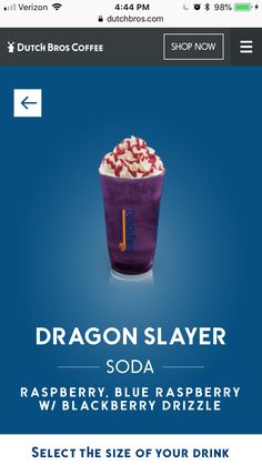 the dragon slayer soda is available for purchase