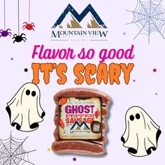 an advertisement for the mountain view halloween season