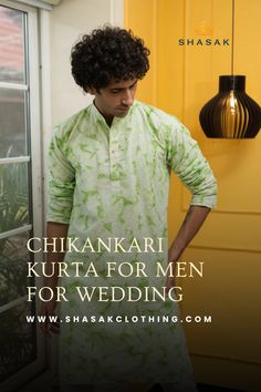 Add a touch of traditional charm to your wedding attire with our Chikankari Kurta for men. The fine hand-embroidered Chikankari details blend beautifully with contemporary style, ensuring you look sophisticated and stylish on your special day. Chikankari Kurta, Shibori Tie Dye, Refashion Clothes, Women Wedding Guest Dresses, Tie Dye Print, Wedding Attire, Shibori, Wedding Guest Outfit