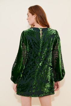 Rent Long-Sleeve Burnout Velvet Mini Dress from Nuuly. Pick 6 items for $98/month. Free shipping + returns. Feminine Details, Burnout Velvet, Velvet Mini Dress, Mini Velvet Dress, Farm Rio, Apparel Accessories, Fashion Forward, Brazil, Vintage Inspired