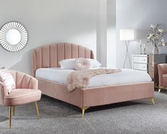 GFW Pettine End Lift Ottoman Bed Bed Frame Pink, Pink Ottoman, Simple Bed Designs, Ottoman Bed Frame, Velvet Bed Frame, Bedroom Nook, Fabric Bed Frame, Ottoman Storage Bed, Bed Design Modern