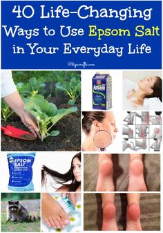 40 Life-Changing Ways to Use Epsom Salt in Your Everyday Life. Diy Health, Natural Home, Life Changing, Healthy Tips, Things To Know