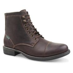 Men's High Fidelity Cap Toe Boot - large Casual Ankle-high Fitted Lace-up Boots, Casual Fitted Boots With Rubber Heel Cap, Casual Fitted Combat Ankle Boots, Casual Cap Toe Outdoor Boots, Casual Fitted Moc Toe Boots, Casual Boots With Rubber Toe Cap, Casual Lace-up Combat Boots For Work, Lace-up Boots For Derby In Fall, Casual Boots With Reinforced Heel And Cap Toe