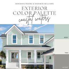 the exterior color palette for coastal waters