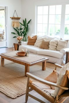 the living room is clean and ready to be used for relaxing time on the couches