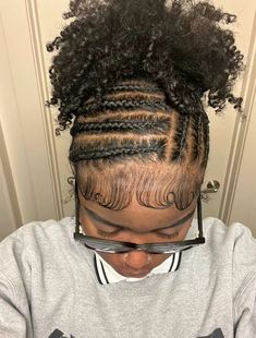 Braided In Front Hairstyles, Cornrow Hairstyles 4c Hair, Braids Into Natural Hair, Natural Hair Styles 4b Hairstyles Short, 2 Cornrow Natural Hair, Natural Short Hairstyles For Black Women Braids, Low Ponytail Natural Hair 4c, Back To School Hairstyles 4c Hair, Braided Hairstyles On Mannequin