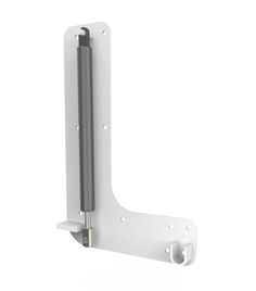 an image of a white wall mount for a laptop or other device on a white background