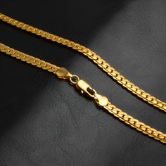 Our Side Embossed Chain is a uniquely textured and stylish accessory that adds a touch of individuality to your ensemble. This chain features a side embossed pattern, creating a captivating look that stands out from the crowd. Crafted with meticulous attention to detail, the embossed links offer a sense of texture and depth to your style. Specifications: Width: 5mm Material: 18k Yellow/White Gold Plated Gold Chain Design, Mens Gold Jewelry, Gold Chains For Men, Chain Fashion, Chains Necklaces, Mens Gold, Gold Chain Necklace, Gold Plated Necklace, Gold Plated Chains