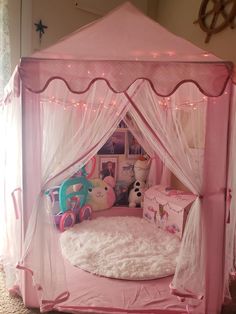 Amor Random, Princess Tent, Kawaii Room Ideas, Renovation Diy, Pink Castle, Construction Ideas, Decoration Styles, House Construction