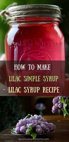 how to make lilac simple syrup recipe