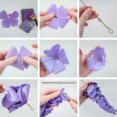 step by step instructions on how to make an origami flower