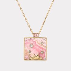 Rhodochrosite Jewelry, Floating Diamond Necklace, Big Jewelry, Compass Pendant, Engraved Pendant, Yellow Gold Pendants, Australian Opal, Enamel Jewelry, Jewelry Companies