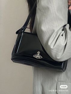 Black Purse, Moda Vintage, Mode Inspo, Cute Bag