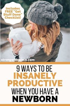 a woman holding a baby in her arms with the text 9 ways to be a more protective