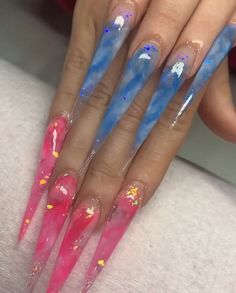 Long Acrylic Nails Stiletto, Xl Long Acrylic Nails, Poppin Nails, Acrylic Nails Stiletto, Stilleto Nails Designs, 2023 Nails, Glitter Nails Acrylic, Milky Nails, Nails Stiletto