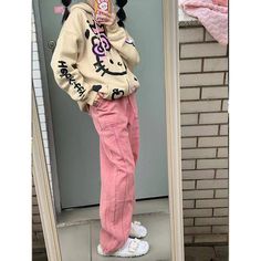 This hoodie features a the iconic Hello Kitty print and perfect for everyday wear. Casual Cotton Hoodie With Cartoon Print, Casual Cartoon Print Hoodie For Spring, Casual Spring Hoodie With Cartoon Print, Cotton Hoodie With Cartoon Print For Spring, Spring Cotton Hoodie With Cartoon Print, Casual Hooded Hoodie With Cat Print, Trendy Pink Hoodie With Pockets, Long Sleeve Cotton Hoodie With Cat Print, Cute Cotton Hoodie For Streetwear