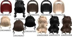 This are some hair Codes for Roblox! Follow for more <3 Black Hair Roblox Codes, Coding School, Black Hair Roblox, Code Black, Baddie Outfits Ideas, Roblox Codes, Roblox Roblox, Baddie Outfits, Brown Hair