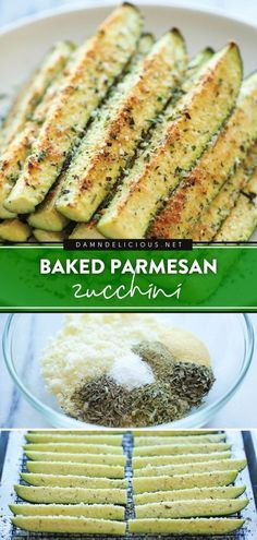 BAKED PARMESAN ZUCCHINI Baked Parmesan Zucchini, Snack Sani, Zucchini Sticks, Zucchini Recipe, Vegetable Side Dishes Recipes, Parmesan Zucchini, Side Dishes Recipes, Makanan Diet, Health Dinner Recipes