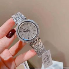 MICHAEL KORS Darci Womens Glitz Watch, Crystals Dial Stainless Steel Link MK3437. Michael Kors, Stainless Steel, Crystals