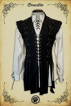 Knight Jacket medieval clothing for men LARP costume and cosplay Medieval Shirt, Medieval Wedding, Fest Outfits, Victorian Costume